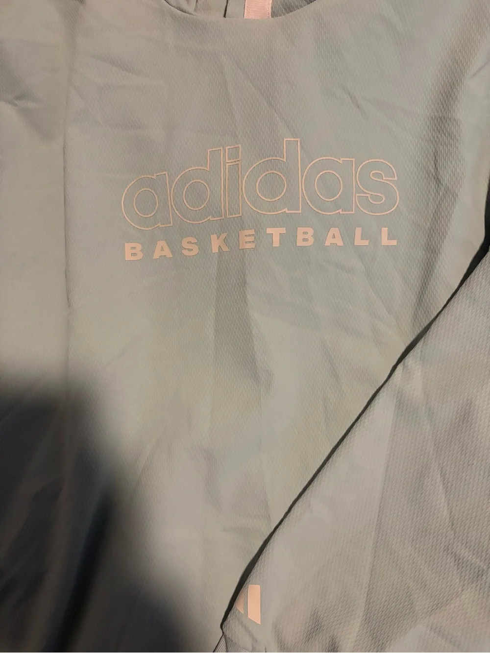adidas Light Blue Athletic Top with Subtle Logo